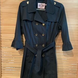 Juicy Couture black trench coat